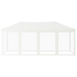 Tenda per Feste Pieghevole con Pareti Laterali Bianco 3x6 m