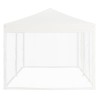 Tenda per Feste Pieghevole con Pareti Laterali Bianco 3x6 m