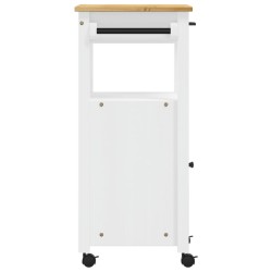 vidaXL Carrello da Cucina MONZA 48x40x90 cm in Legno Massello di Pino