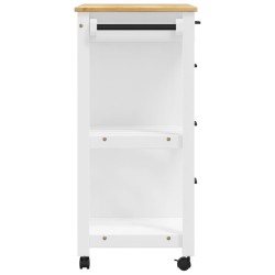 vidaXL Carrello da Cucina MONZA 84x40x90 cm in Legno Massello di Pino