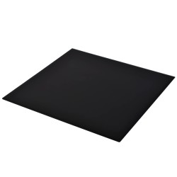 vidaXL Piano Tavolo in Vetro Temperato Quadrato 800x800 mm