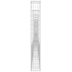 vidaXL Gabbione a U con 8 Pali in Ferro 860x20x150 cm