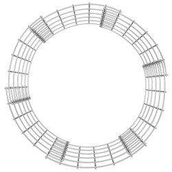 vidaXL Compostiera da Giardino Ø50x50 cm in Acciaio Zincato