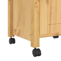 vidaXL Carrello da Cucina MONZA 48x40x90 cm in Legno Massello di Pino