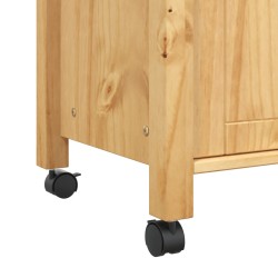 vidaXL Carrello da Cucina MONZA 60x40x90 cm in Legno Massello di Pino