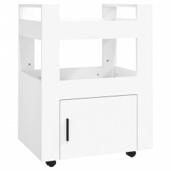    Carrello da Cucina Bianco 60x45x80 cm in Legno ingegnerizzato