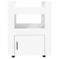    Carrello da Cucina Bianco 60x45x80 cm in Legno ingegnerizzato