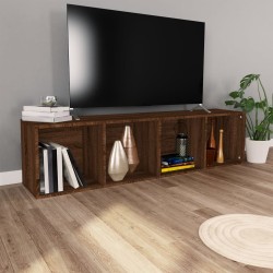    Libreria/Mobile TV Rovere Marrone 36x30x143cm Legno ingegnerizzato