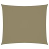 vidaXL Parasole a Vela Oxford Rettangolare 2x2,5 m Beige