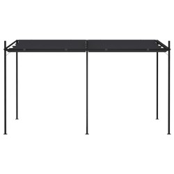 Gazebo con Tetto Retrattile 400x300x233 cm Antracite