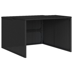 vidaXL Garage per Robot Tosaerba Nero 86x90x52/57 cm in Polyrattan