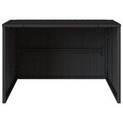 vidaXL Garage per Robot Tosaerba Nero 86x90x52/57 cm in Polyrattan