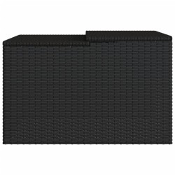 vidaXL Garage per Robot Tosaerba Nero 86x90x52/57 cm in Polyrattan