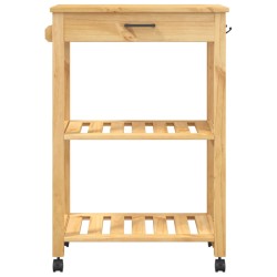 vidaXL Carrello da Cucina MONZA 60x40x90 cm in Legno Massello di Pino