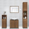    Armadietto Bagno Rovere Marrone 30x30x183,5cm Legno ingegnerizzato