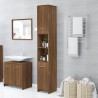    Armadietto Bagno Rovere Marrone 30x30x183,5cm Legno ingegnerizzato