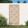 vidaXL Decorazione Muro da Giardino 105x55 cm Moresco Acciaio Corten