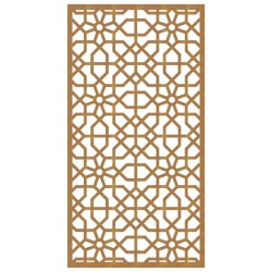 vidaXL Decorazione Muro da Giardino 105x55 cm Moresco Acciaio Corten