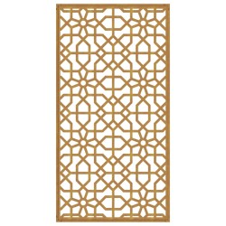 vidaXL Decorazione Muro da Giardino 105x55 cm Moresco Acciaio Corten