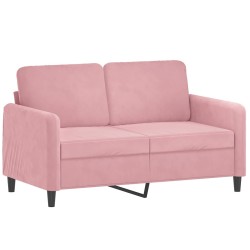 vidaXL Set di Divani 2 pz con Cuscini Rosa in Velluto