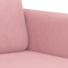 vidaXL Set di Divani 2 pz con Cuscini Rosa in Velluto