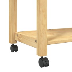 vidaXL Carrello da Cucina MONZA 60x40x90 cm in Legno Massello di Pino