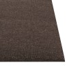 Pannelli Murali 12 pz Tortora 30x30 cm in Tessuto 1,08 m²