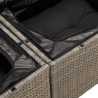 vidaXL Divano da Giardino con Cuscini 2 Posti Grigio in Polyrattan