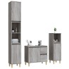    Set Mobili da Bagno 3 pz Grigio Sonoma in Legno ingegnerizzato