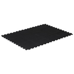 vidaXL Piastrella per Pavimenti in Gomma Nera 12 mm 90x120 cm