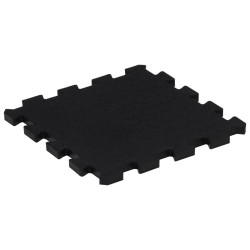 vidaXL Piastrelle per Pavimenti in Gomma 9 pz Nere 16 mm 30x30 cm