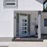    Porta Ingresso Bianca 100x210 cm in Alluminio e PVC