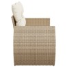 vidaXL Divano da Giardino con Cuscini a 2 Posti Beige in Polyrattan