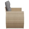 vidaXL Divano da Giardino con Cuscini a 2 Posti Beige in Polyrattan