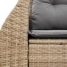 vidaXL Divano da Giardino con Cuscini a 2 Posti Beige in Polyrattan