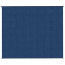 vidaXL Coperta Ponderata Blu 220x260 cm 15 kg Tessuto