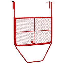 vidaXL Tavolo da Balcone Rosso 60x40 cm in Acciaio