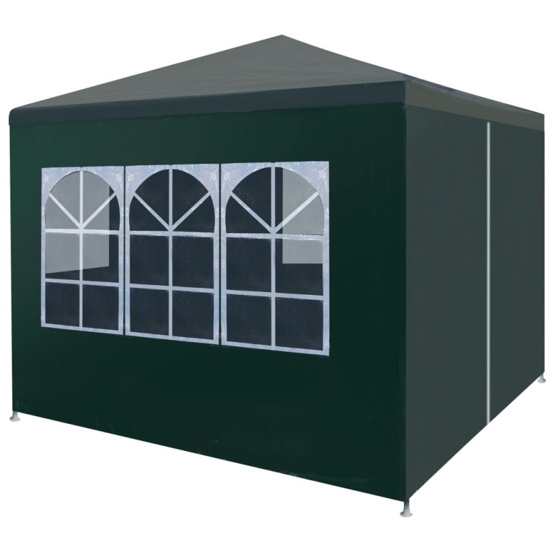 vidaXL Tenda per Feste 3x3 m Verde