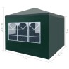 vidaXL Tenda per Feste 3x3 m Verde