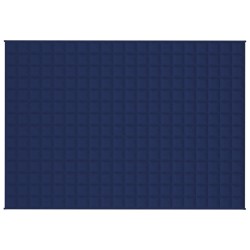 vidaXL Coperta Ponderata Blu 138x200 cm 10 kg Tessuto