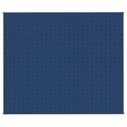 vidaXL Coperta Ponderata Blu 220x260 cm 11 kg Tessuto