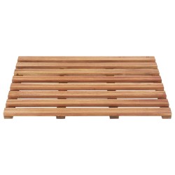 vidaXL Pedane da Bagno 2 pz in Legno Massello d'Acacia 56x37 cm