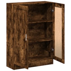 vidaXL Libreria Rovere Fumo 82,5x30,5x115 cm in Legno Multistrato