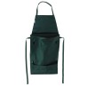 Nature Grembiule da Giardino con Tasca Pieghevole 130x55 cm Verde