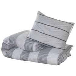 vidaXL Set Copripiumino Grigio 240x220 cm in Cotone