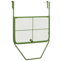 vidaXL Tavolo da Balcone Verde 60x40 cm in Acciaio