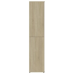 vidaXL Scarpiera Bianca e Rovere Sonoma 80x39x178 cm Legno Multistrato