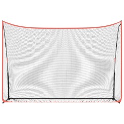 vidaXL Rete da Golf Nera e Rossa 305x91x213 cm in Poliestere