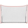 vidaXL Rete da Golf Nera e Rossa 305x91x213 cm in Poliestere