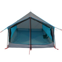 vidaXL Tenda da Campeggio 2 Persone Blu 193x122x96 cm Taffetà 185T